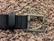 img 1 attached to Premium Arcade Leather Padre Black Men's Belts - Stylish Accessories for Men review by Eric Edgar
