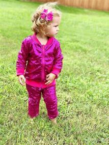 img 3 attached to Cilucu Kids Jackets: Sparkly Sequin Zipper Coats for 🧥 Girls and Boys - Perfect Birthday and Christmas Outfits for Toddlers!