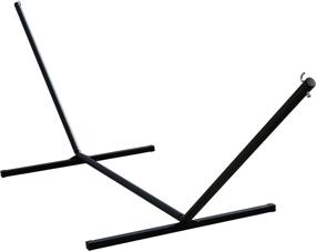 img 4 attached to Heavy Duty 15' 3-Beam Hammock Stand By Vivere - Black