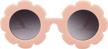 kids round flower sunglasses uv 400 protection cute glasses girl boy gifts logo