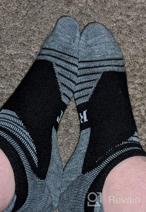 img 1 attached to 90% Merino Wool No Show Athletic Socks For Women & Men - Ultra-Light Running, Tennis, Golf Ankle Socks By RTZAT review by Brian Forbis