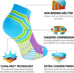 img 1 attached to Premium Ankle Compression Running Socks With Cushioning And Ankle Support For Men And Women By NEWZILL