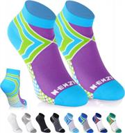 premium ankle compression running socks with cushioning and ankle support for men and women by newzill логотип