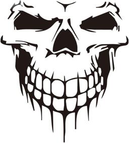 img 4 attached to 🏍️ WINOMO Car Stickers Skull Vinyl - Enhance Your Vehicle's Style with Skull Car Stickers for Cars, Trucks & Motorcycles