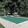 14x26ft rectangle inground safety pool cover - happybuy green mesh solid pool winter safety cover logo