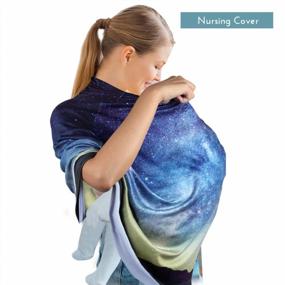 img 3 attached to Чехол для кормления YOOFOSS Starry Sky: многофункциональный шарф для грудного вскармливания, автокресло для младенцев и навес для коляски для мальчиков и девочек