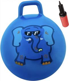 img 4 attached to WALIKI Hippity Hop Therapy Ball For Kids - Blue, Ages 7-9 (20"/50CM)