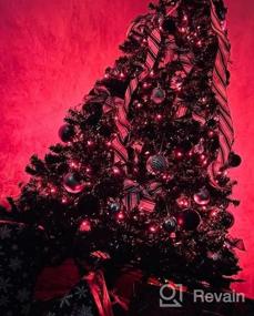 img 7 attached to Goplus Pink Unlit Искусственная новогодняя елка 7.5Ft Шарнирная ель Полная елка с металлической подставкой, 100% новый материал ПВХ Рождественское украшение для внутреннего и наружного применения