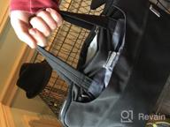img 1 attached to Qishare Laptop Shoulder Bag: 11.6-12 Inch Multi-Functional Carrying Case For Microsoft Surface Pro & MacBook Air (Gray Lines) review by Ryan Moran