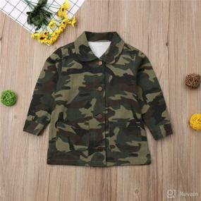 img 2 attached to Toddler Clothes Jacket Outwear Camouflage