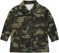 toddler clothes jacket outwear camouflage logo