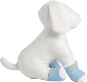 img 2 attached to 🧦 Premium Traction Pet Socks: Anti-Slippage Dog Socks with Rubberized Micro Grips - Set of 4 Socks for Dogs