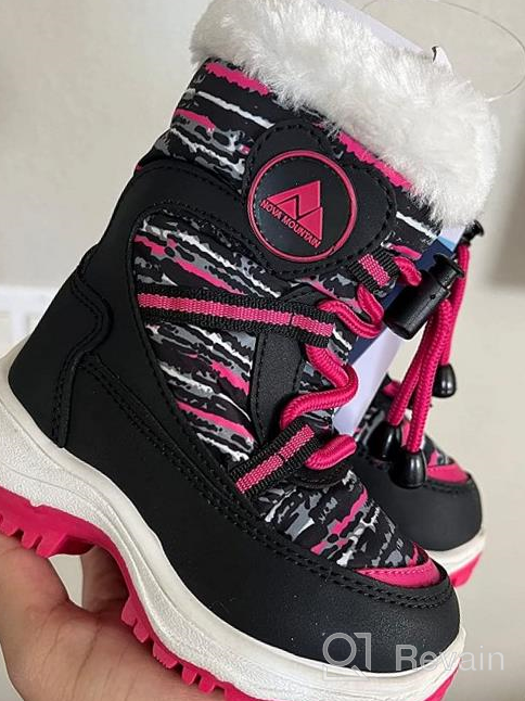 img 1 attached to Warm and Stylish: Nova Toddler Boy's and Girl's Winter Snow Boots! review by John Faxon