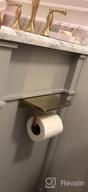 img 1 attached to Wall-Mounted Brushed Nickel Toilet Paper Holder With Phone Shelf - Stylish And Durable Bathroom Storage Solution review by Flocka Parsons