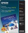 epson premium matte presentation paper - 100 sheets (8.5x11 inches) for professional quality results logo