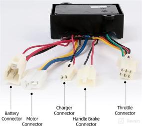 img 3 attached to 🔌 LotFancy 24V Control Module for Razor Dirt Quad Version11+ | 5 Connectors, 6 Pins Throttle | Part # W25143069015 | Model: HB2430-TYD6-FS-ROHS