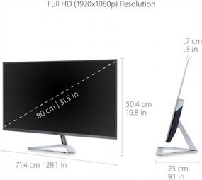 img 1 attached to ViewSonic VX3276-MHD Frameless Widescreen Display with DisplayPort, Backlit, 1920X1080P at 60Hz