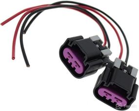 img 4 attached to 🔌 Improved AUTOKAY Electric Fan Pigtail Connector Switch Harness Set for GM Chevy Trucks 2005-2012