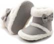 infant baby boys girls plush winter snow boots cowboy tassels bowknot ankle side zipper soft sole toddler newborn warm first walker crib outdoor shoes logo