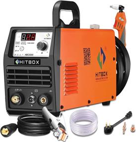 img 4 attached to Upgraded Pilot Arc Plasma Cutting Machine - HITBOX 55Amp 110V/220V Digital Welding Tool With LCD Display And Accessories For Portable Metal Cutting