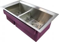 transolid stainless steel undermount kitchen sink, 33-inch l x 18.5-inch w x 11-inch h, studio series logo