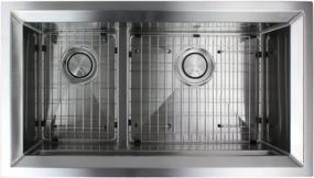 img 3 attached to Transolid Stainless Steel Undermount Kitchen Sink, 33-Inch L X 18.5-Inch W X 11-Inch H, Studio Series