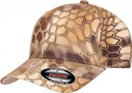 blend into the wild: flexfit kryptek camo cap for outdoor enthusiasts logo