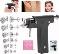 piercing stainless earrings machines kits black logo