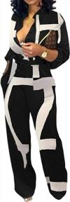 img 4 attached to Elevate Your Style With SeNight'S Elegant V-Neck Jumpsuit For Women