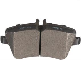 img 2 attached to 🔥 OCPTY Ceramic Brake Pads, Quick Stop Front Rear Brake Pad Set Compatible with Mercedes-Benz C230, C240, C280, C300, C350, CLK350, SLK280, SLK300