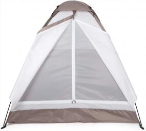 img 3 attached to Палатка Yodo на 2 человек с легким весом и сумкой для переноски - идеальная для пеших походов и приключений на открытом воздухе