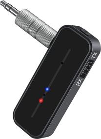 img 4 attached to Ultimate Wireless Bluetooth Aux Car Adapter: Portable Mini Music Receiver Transmitter with Mic & Hands-Free Calling - Home Stereo, Car Audio, Headset, TV, Fast Charging