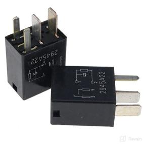 img 4 attached to 🔌 DVPARTS 2X 4-PIN Relay - Black Multi-Purpose Relay 8T2T-14B192-AA for Ford Fusion, F150, and F-250