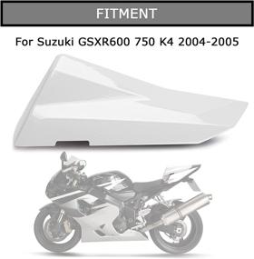 img 3 attached to 🏍️ Suzuki GSXR600/GSXR750 K4 Rear Seat Cover - PSLER Cowl Rear Seat Fairing Cover (2004-2005, White)