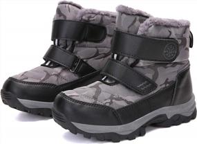 img 3 attached to Stay Warm And Dry This Winter With UBFEN Kids' Snow Boots: Waterproof, Slip-Resistant, And Perfect For Outdoor Adventures!