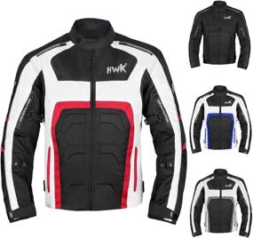 img 4 attached to Textile Motorcycle Jacket For Men Dualsport Enduro Motorbike Biker Riding Jacket Breathable CE ARMORED WATERPROOF (Red Motorcycle & Powersports