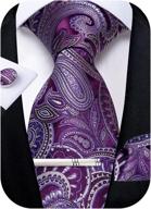 🌹 dibangu paisley necktie and pocket square set: men's accessories excellence in ties, cummerbunds & pocket squares logo