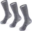 stay warm and comfortable on the trails with meriwool merino wool hiking socks - 3 pairs included! logo