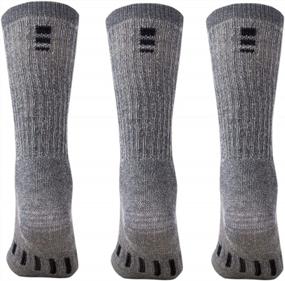 img 3 attached to Stay Warm And Comfortable On The Trails With MERIWOOL Merino Wool Hiking Socks - 3 Pairs Included!