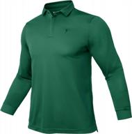 hiverlay men's zipper collar polo shirts: quick dry and upf 50+ for golf, tennis, and casual wear logo