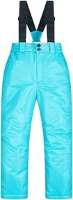 img 4 attached to Childrens Waterproof Windproof Snowboard Suspenders Girls' Clothing ~ Active