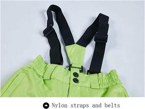 img 2 attached to Childrens Waterproof Windproof Snowboard Suspenders Girls' Clothing ~ Active