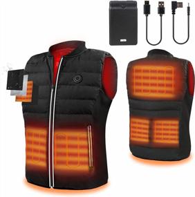 img 4 attached to USB Rechargeable Heated Body Warmer Vest For Men - ZLTFashion Electric Jacket For Winter