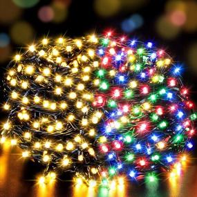 img 4 attached to LetsFunny 108Ft 300 LED Christmas String Lights, Christmas Lights - UL Certified Outdoor & Indoor Fairy Lights Christmas Tree, Patio, Garden, Party, Wedding, Holiday Decoration,Warmlight & Multicolor