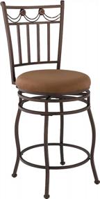 img 2 attached to Linon Swag Swivel Counter Stool