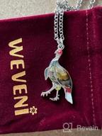 img 1 attached to WEVENI Enamel Alloy Thanksgiving Turkey Necklace: Stylish Chicken Pendant Charms for Women & Girls review by Franklin Richardson
