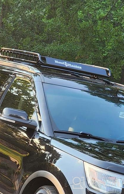 img 1 attached to Roof Rack Cross Bars For 2016-2019 Ford Explorer By AUTOSAVER88 - Aluminum Rooftop Crossbars For Luggage, Cargo Carrier, And Bikes review by Marco Wilson