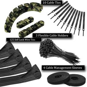 img 3 attached to 🔌 Seaforth 144 PCs Computer Cable Management Kit: Organize PC Cords, Holders, Sleeves, Ties, and Clips for Office Laptop"