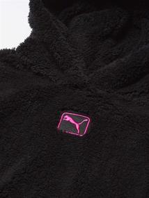 img 2 attached to PUMA Girls Pullover Hoodie Black Girls' Clothing : Active