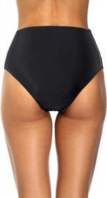 img 3 attached to Stylish And Secure: Holipick Women'S High Waisted Bikini Bottom With Full Coverage And Strappy Detailing